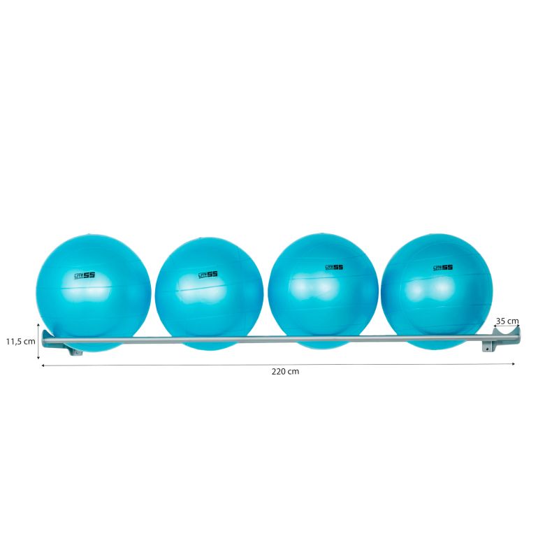 Fitness ball wall support 220 cm